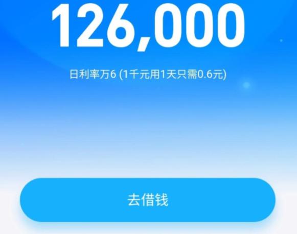 支付宝借呗额度126000元,日利率高达万6,这钱谁敢借?