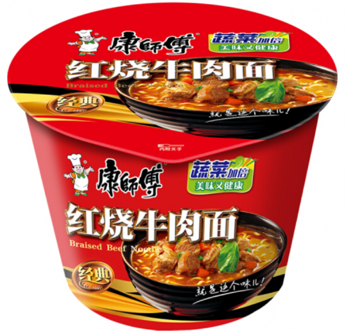 1,康师傅红烧牛肉面