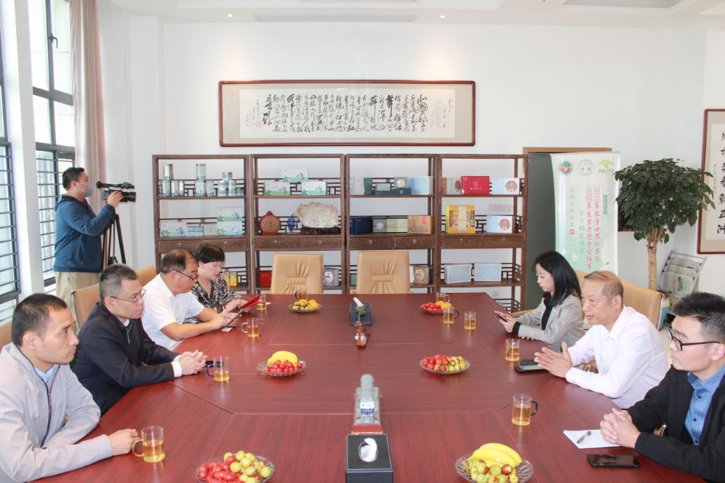 福建省委宣传部领导一行调研闽榕公司茉莉花茶产业发展情况