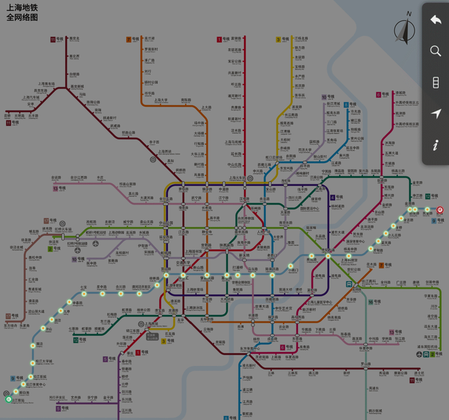 9号线上海地铁8号线线路和6号线一样,c型车先天不足,南北走向,南边