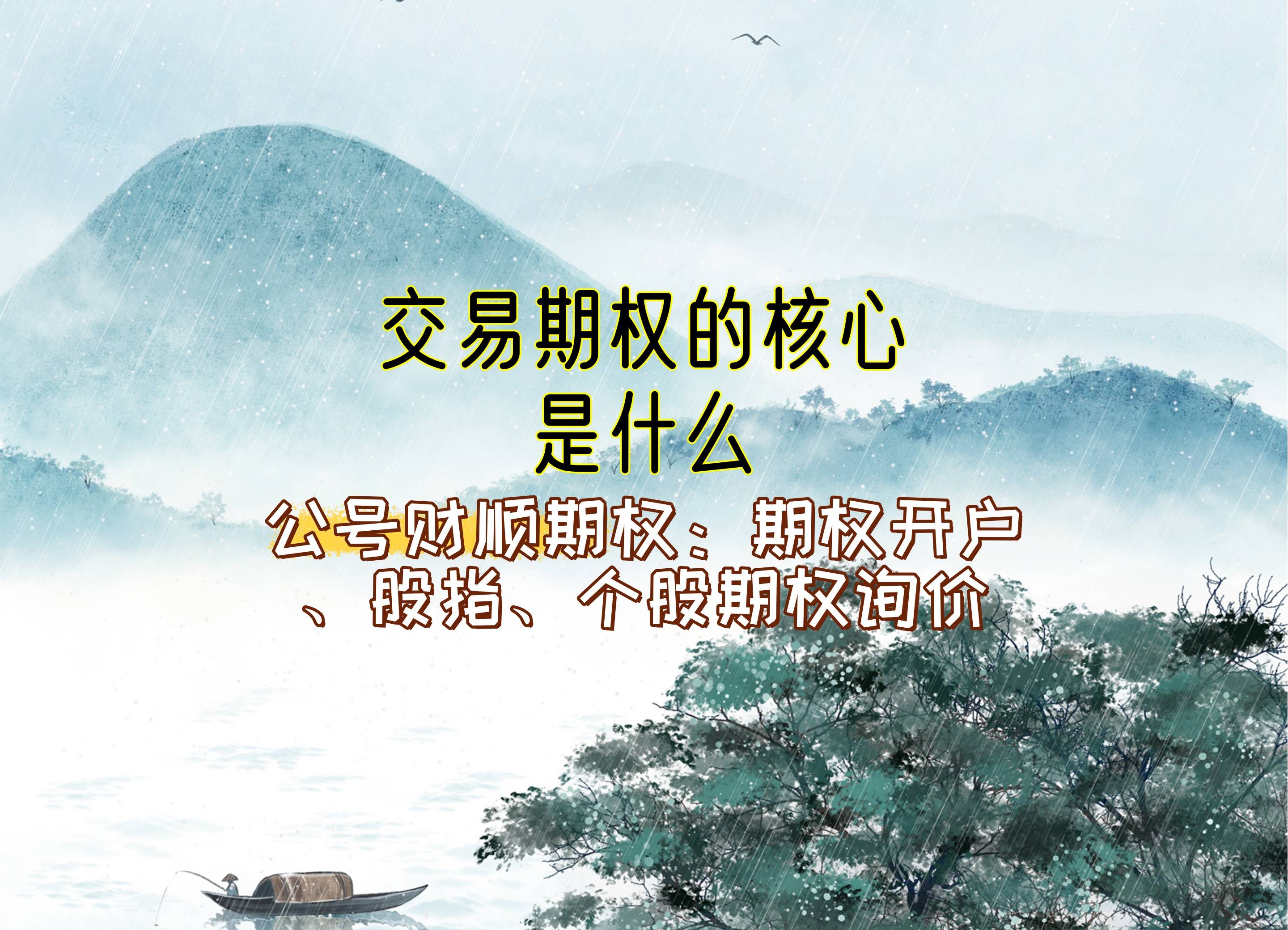 交易期权的核心是什么？_中金在线财经号