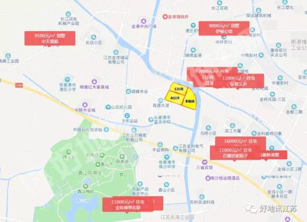 周边在售新房分布图（来源：房天下）