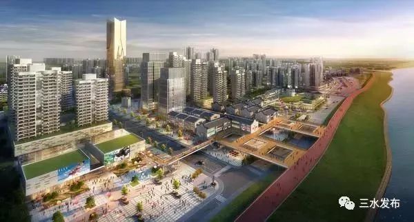 《三水区中心城区部分区域城市设计》局部效果图