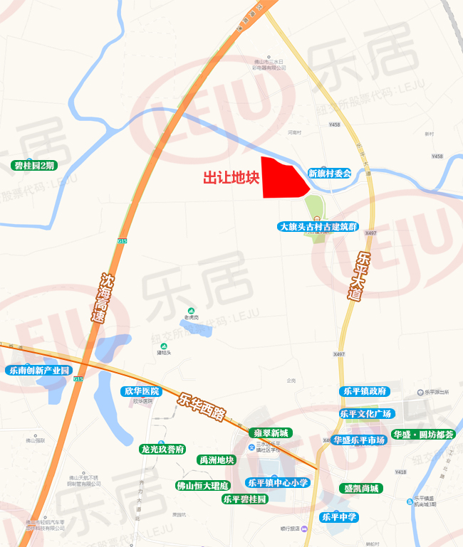 出让地块位置示意图