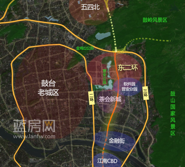 5环 从区位上看,前横快速路北与园中互通连接,与新店外环路共同组成一