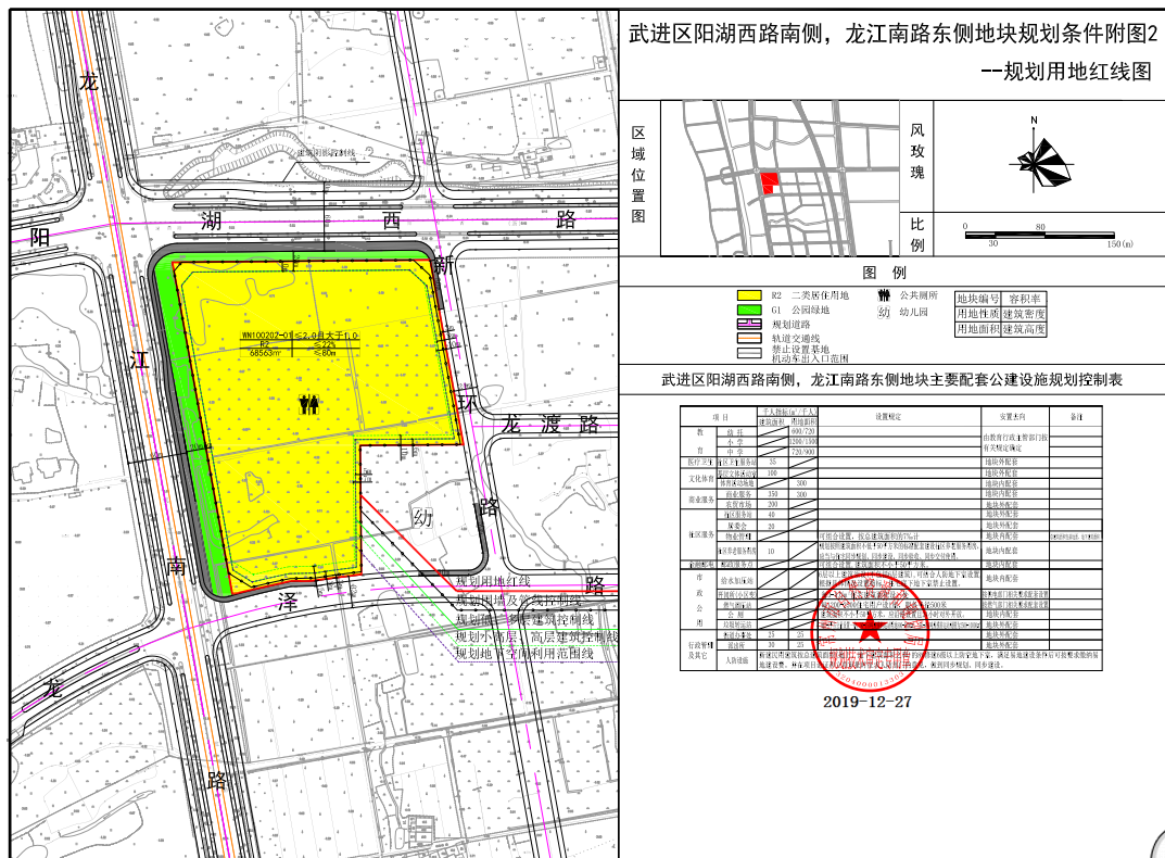 6969该地块位于高新区阳湖西路南侧,龙江南路东侧,占地面积68563