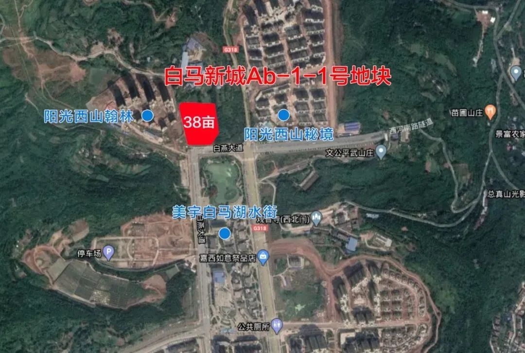 第五宗地:西山秘境旁38亩地块,成交楼面价3090元/m,由阳光大地摘得