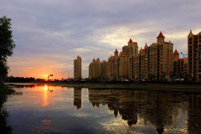 （新湖明珠城社区实景）