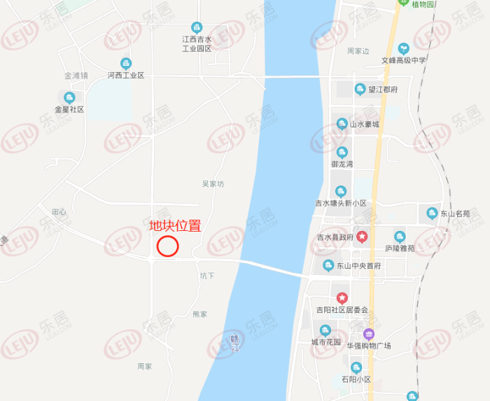 4亿竞得吉安市吉水县金滩新区天松南路东侧,吉阳大道北侧c-20地块