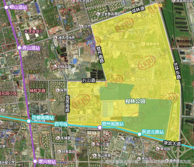 天津环内百公顷级公园住宅板块规划披露