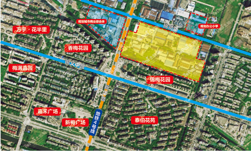 即将挂牌梅村再供118亩涉宅地地铁学校商业都有