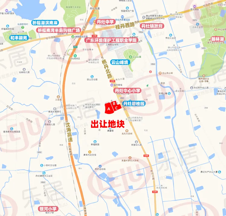 均安地块位置示意图