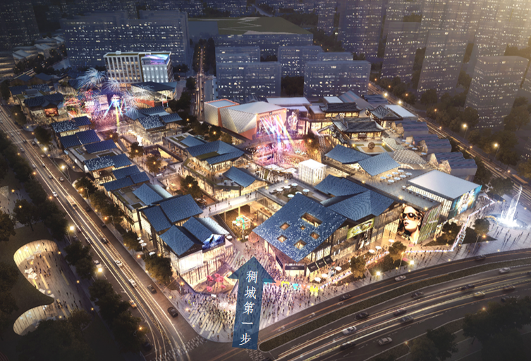 城市之巅,文化演绎,义乌朝阳门与时代对话的mall block