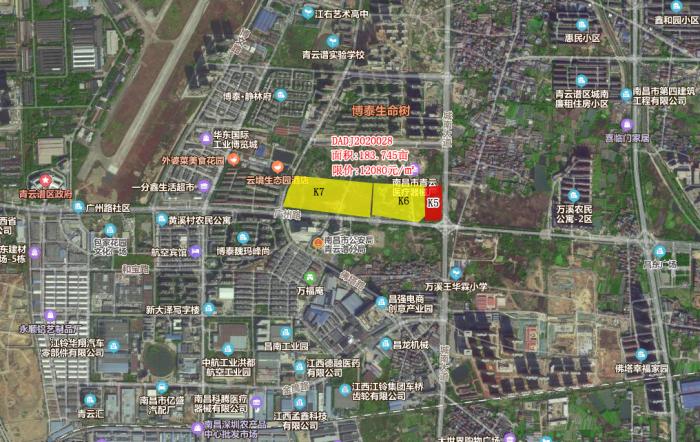 土拍快讯保利获青云谱广州路183亩地楼面价5390元㎡