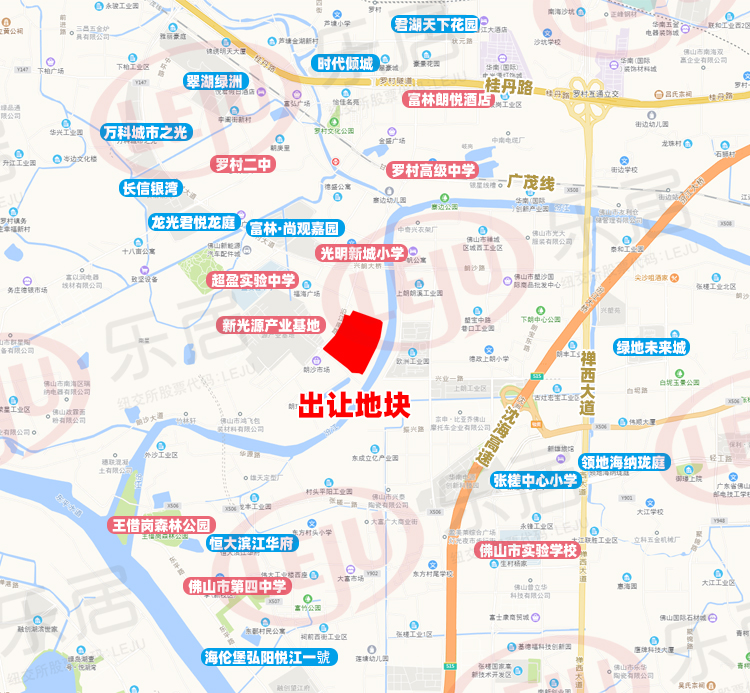 10438元㎡起拍狮山罗村挂超15万㎡临江地配建2所幼儿园