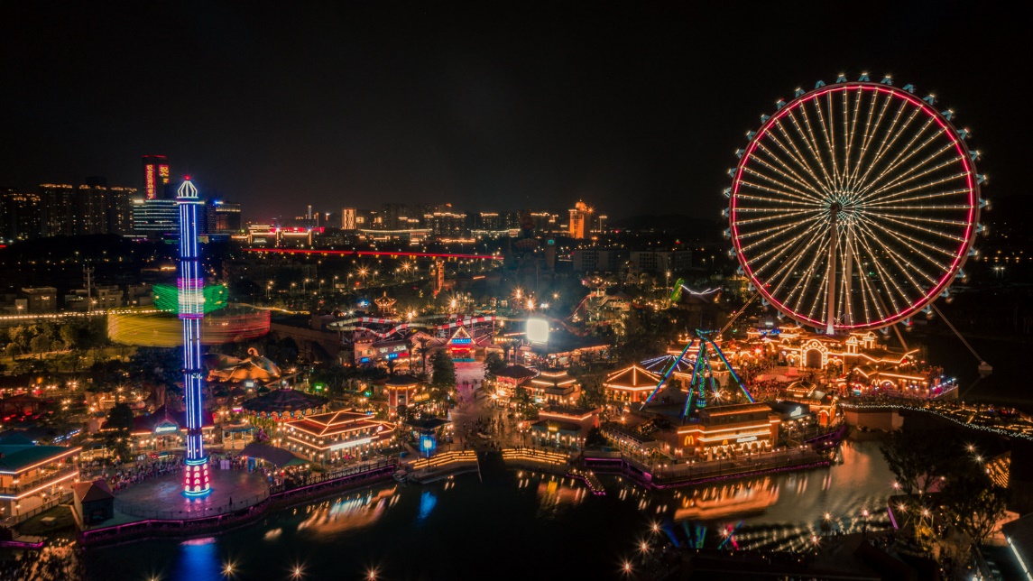 顺德欢乐海岸plus夜景