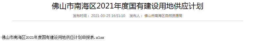 重磅！48宗商住地！南海2021供地明细来了！8宗巨无霸！王炸看桂城