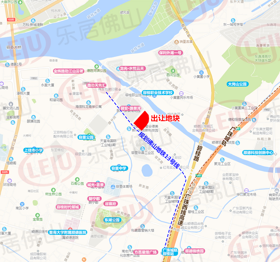 出让宗地位置示意图