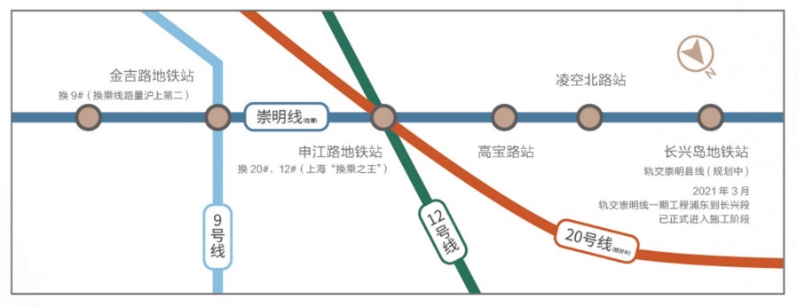 轨交崇明线入岛第一站!长兴岛将全面驶入发展"快车道"