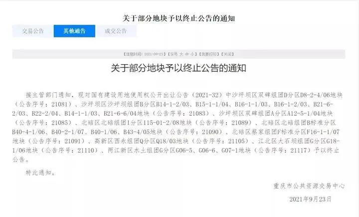 南京、重庆二次集中土拍