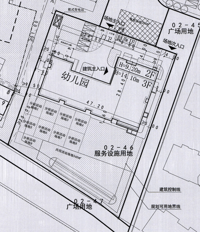 幼儿园地块规划