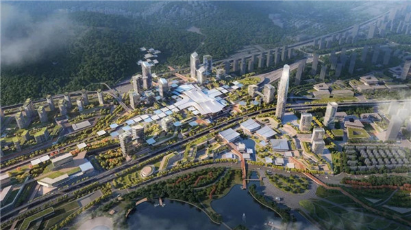 昆明西客站核心区鸟瞰 昆明西客站核心区鸟瞰