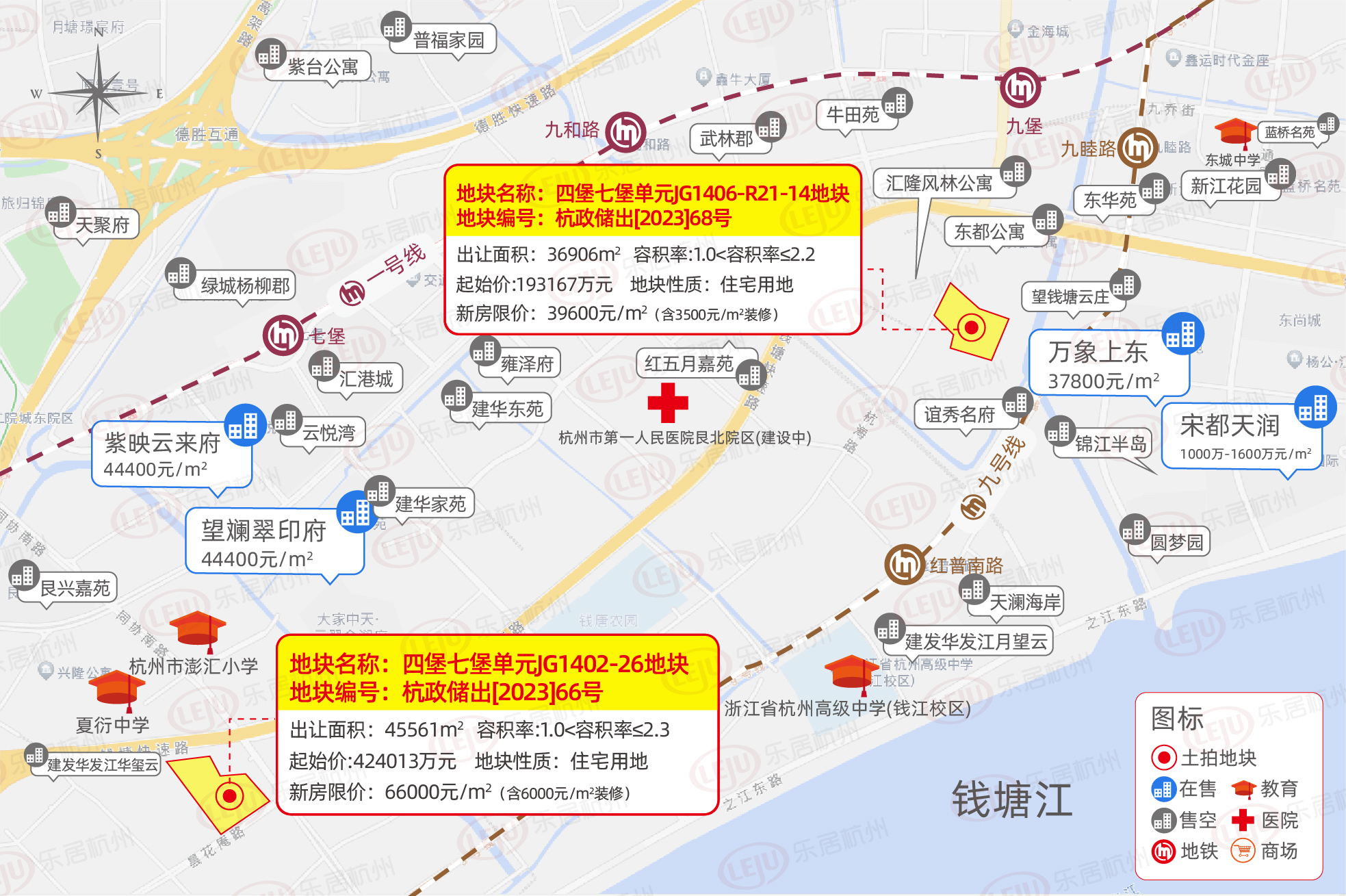 6月9日竞拍!钱二解锁“3”字头限价!“万人摇”板块上新!杭州5宗宅地实景航拍提前看_中金在线财经号