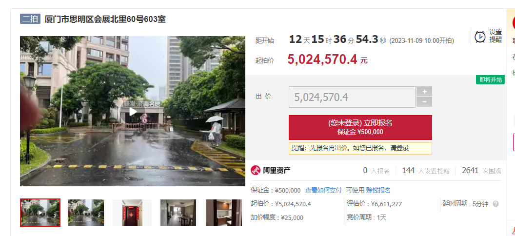 有点热! 成交率冲进全国第3! 厦门法拍房吸金超20亿_中金在线财经号