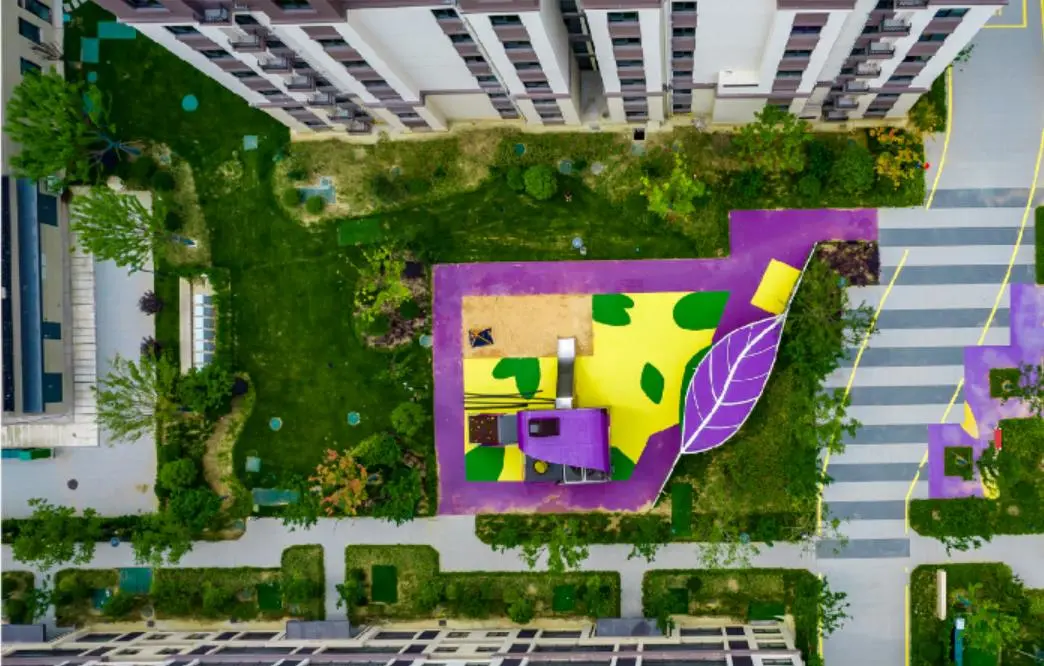 小区绿化实景图