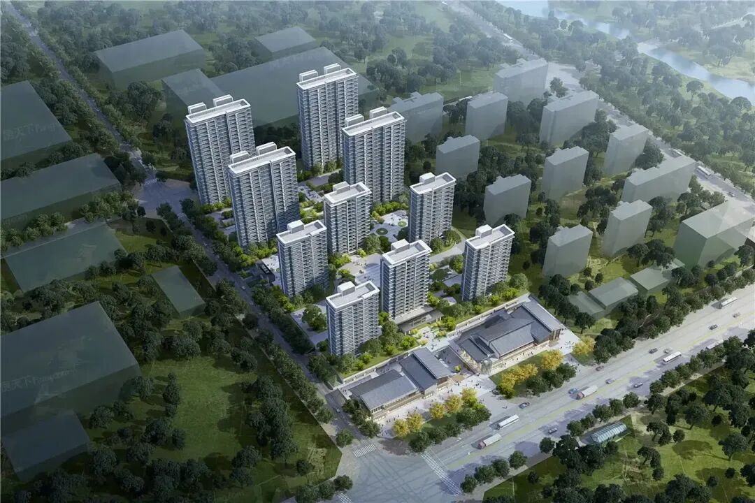 芳华地项目鸟瞰效果图