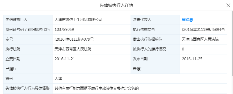 24元,截止2016年11月26日,依依股份履行