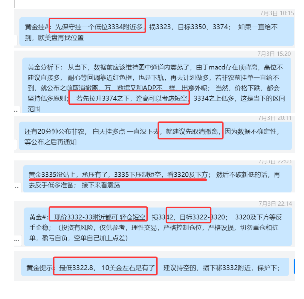 7.3 黄金  白天 多空位置都给不到，美盘3332-33空，最低3322.8， 10美金左右盈利有的.png