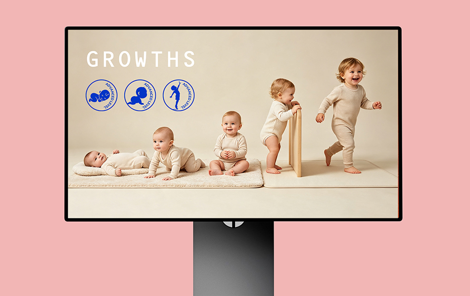 宏洛图｜GROWTHS 品牌阶段成长视觉展板，婴童成长线配套包装视觉体系.jpg