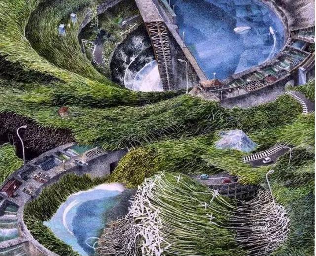 超现实主义钢笔画大魔头池田学