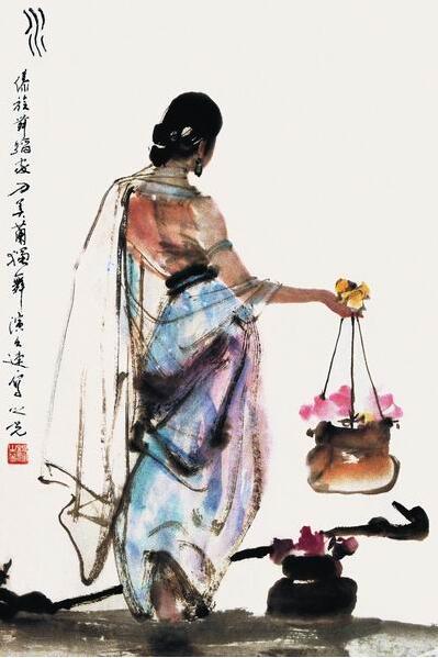 形神兼备人物国画岭南画派代表人物杨之光