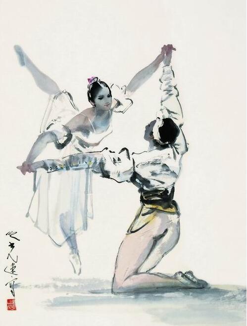 形神兼备人物国画岭南画派代表人物杨之光