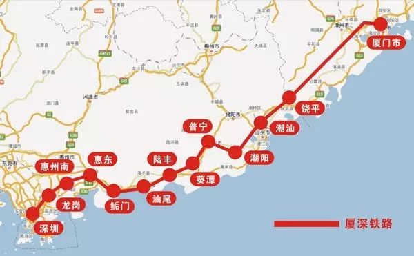 快速客运通道的一纵,东南沿海客运专线杭福深客运专线的重要组成部分