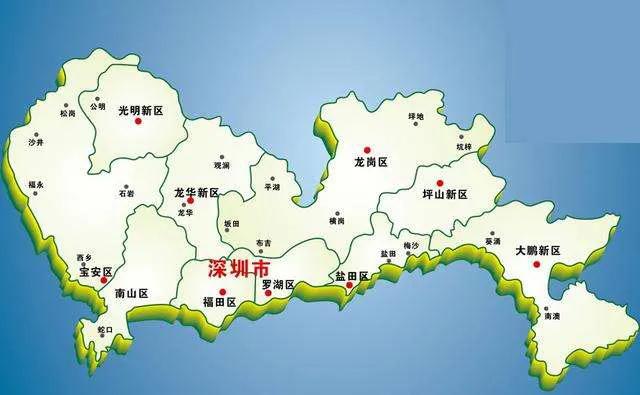广州深圳东莞交界地图图片