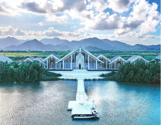 江门世茂碧海银湖展示区实景图
