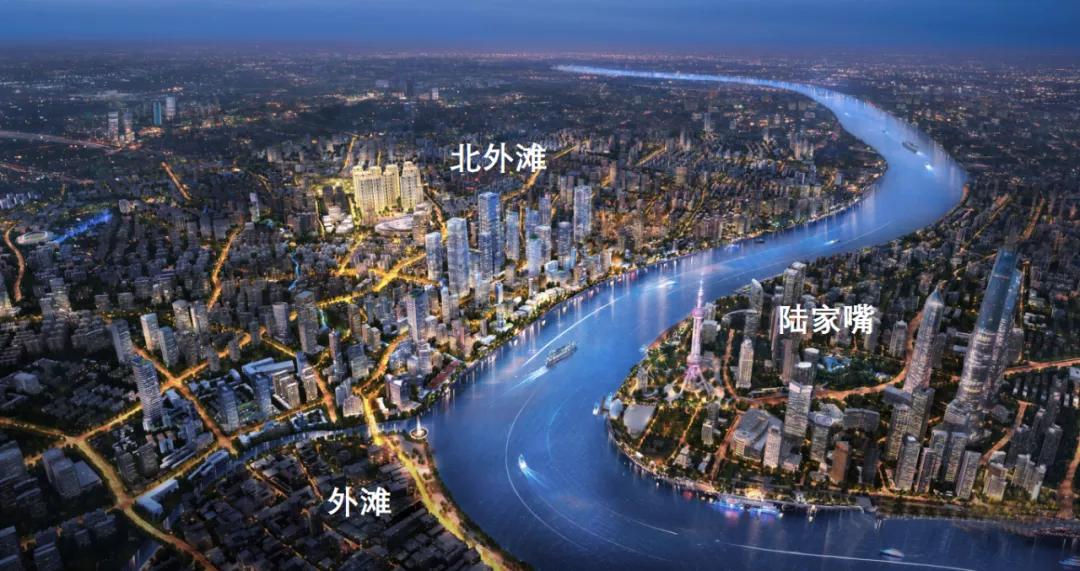 北外滩核心区位于虹口,这里将重点发展商务办公,公共文化,商业服务,与