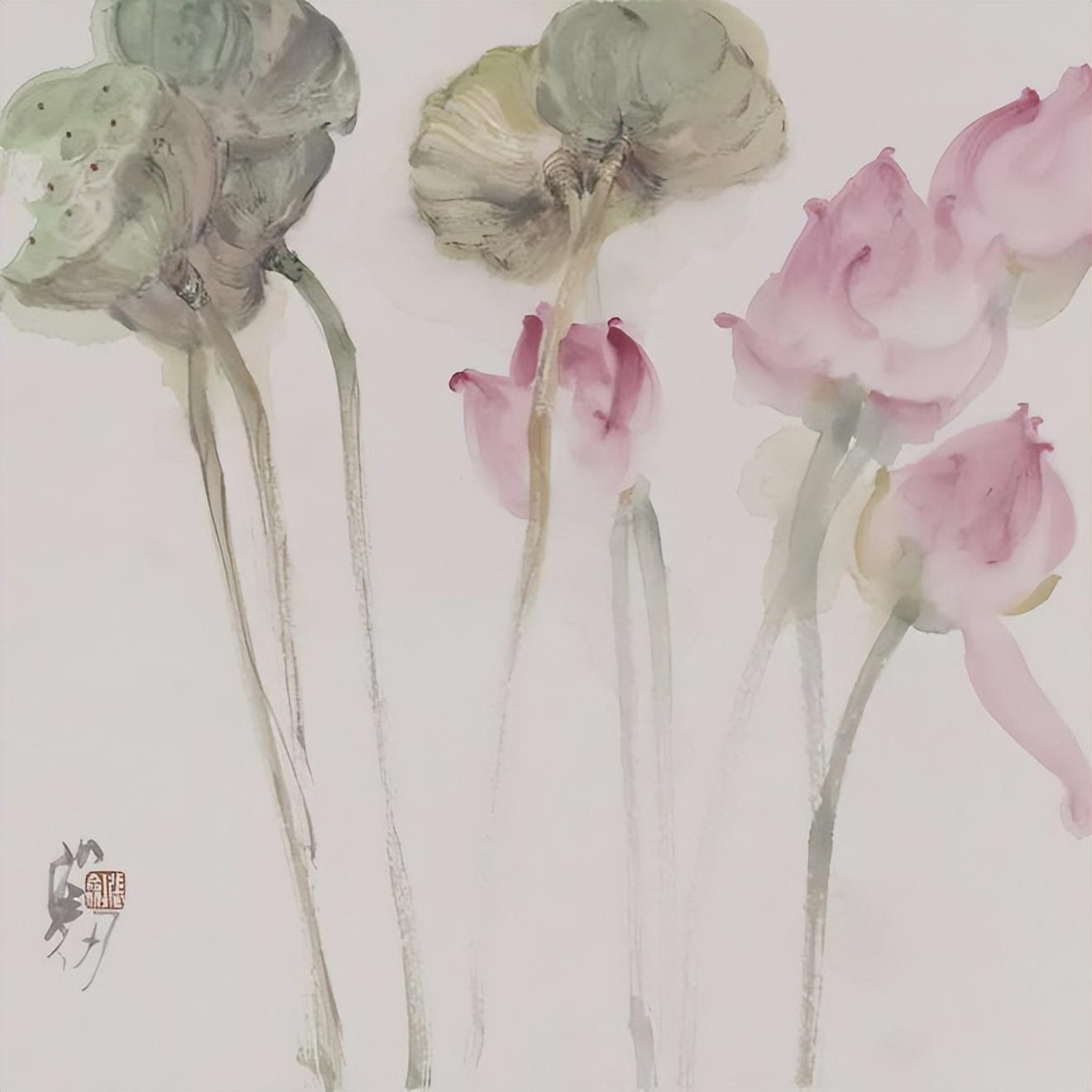 简淡冲和张剑水墨作品