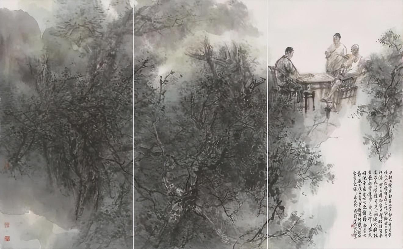 简淡冲和张剑水墨作品