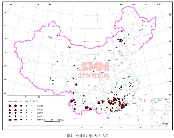 中国锡矿分布图片