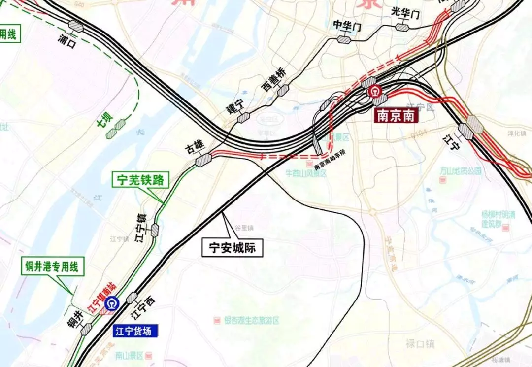 宁芜铁路线路图图片