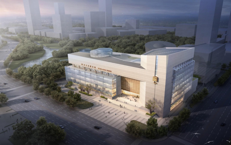 两年后投用江北新区图书馆新馆建筑设计方案曝光