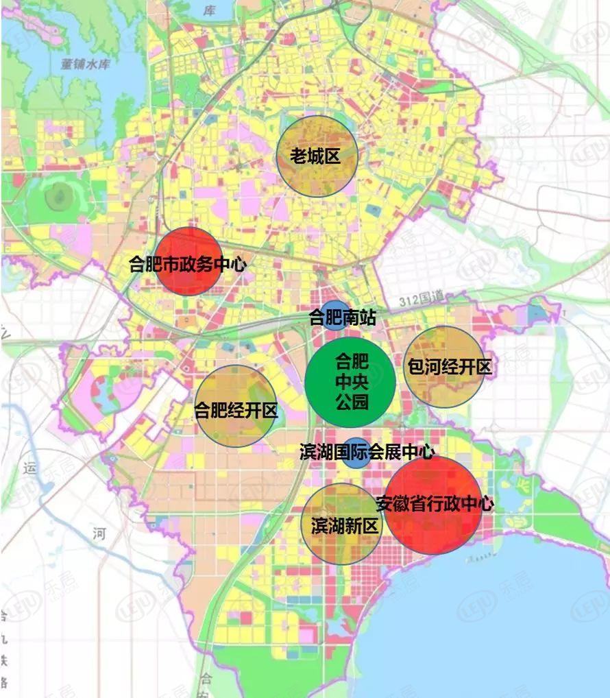 合肥中央公園最新進展曝光遊覽單軌要來壽春中學佈局板塊大爆發