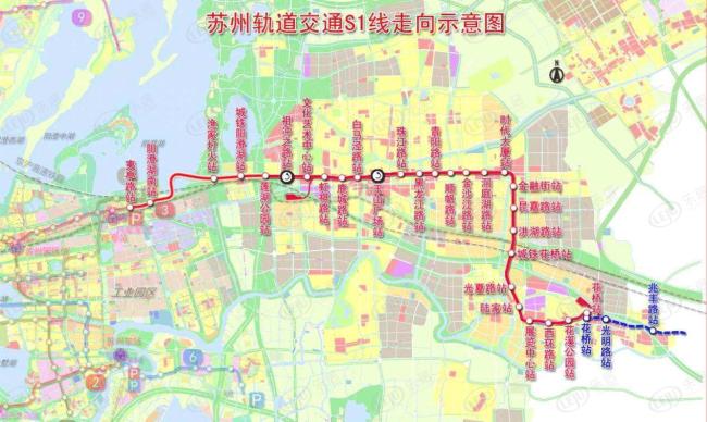 s1号线走向示意图