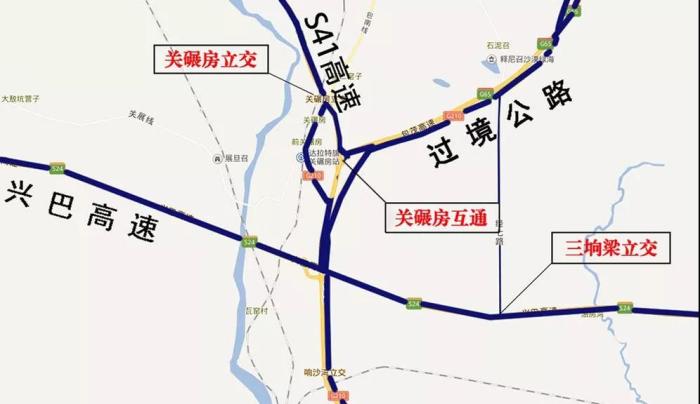 包头市北绕城公路图图片