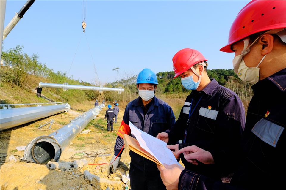 2月18日,南方電網廣西柳州供電局110千伏涼亭(江口)送變電工程正式