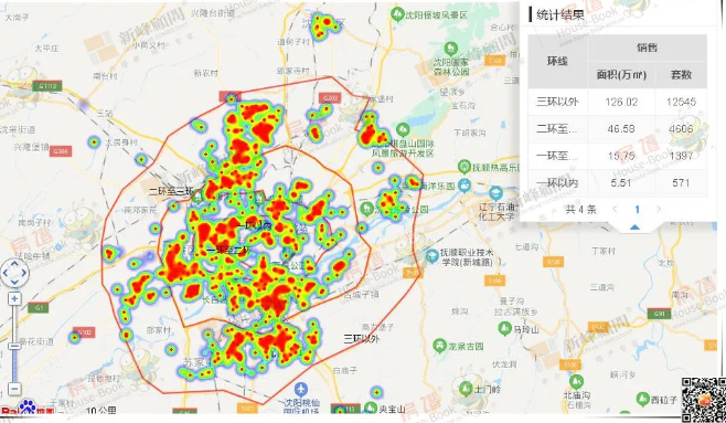 一季度瀋陽新建商品住宅成交熱力圖